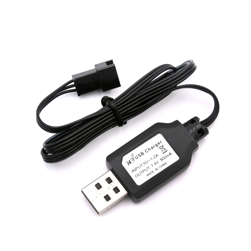 HiPoRC อัพเกรด 7.4V 1100mA Charger SM ปลั๊กสําหรับ MN รุ่น MN78 รีโมทคอนโทรลรถ MN82 MN128 MN168 MN99