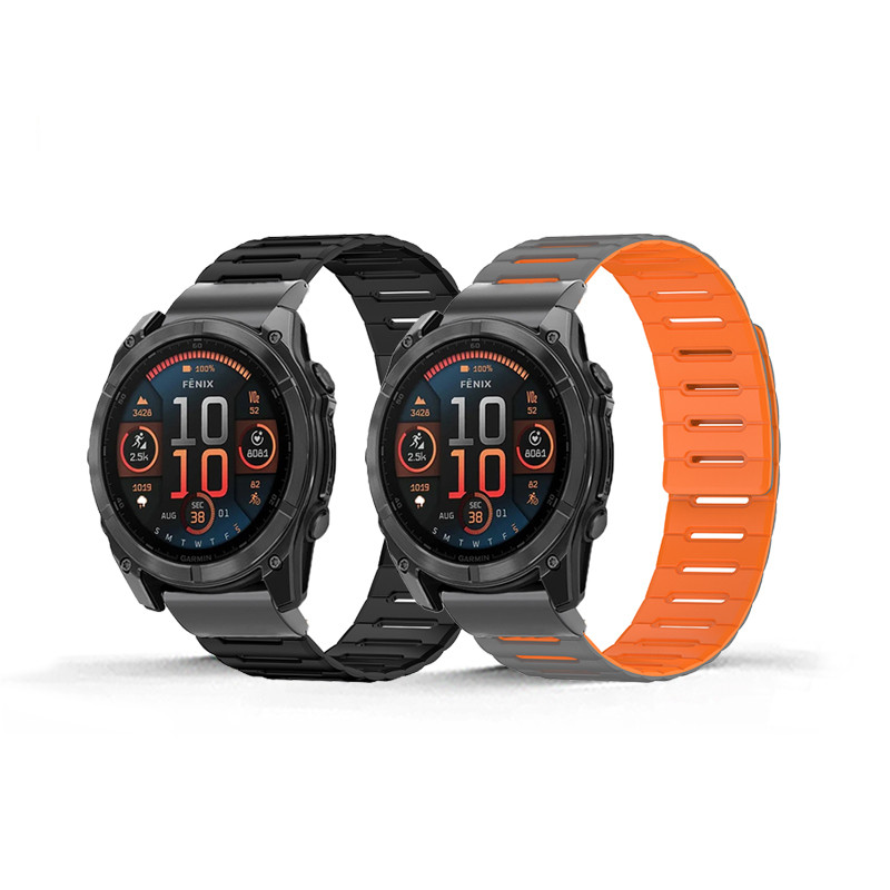 22 26 มม.ซิลิโคนสําหรับ Garmin Fenix8 47 มม.51 มม.7 7x 7Pro/5XPlus และ Instinct/Epix/Marq Aviator QuickFit นาฬิกาสายรัดข้อมือ