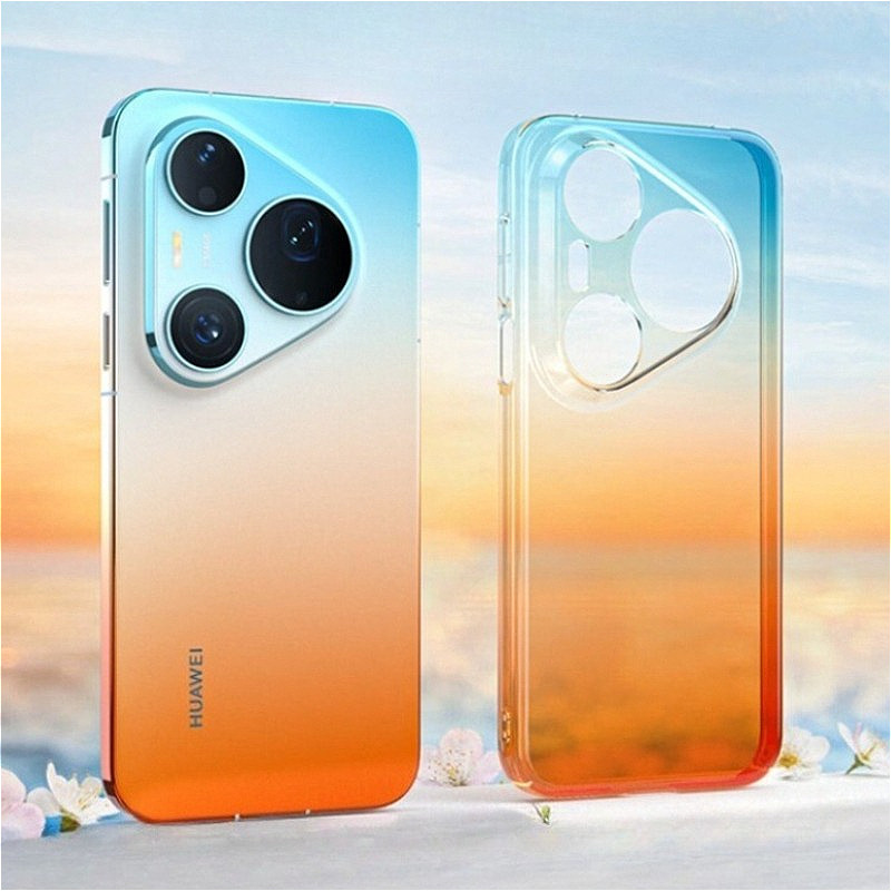 สําหรับ Huawei Pura 90 Pro Max Soft TPU Silicon เคสโทรศัพท์สําหรับ Pura 80 70 Pro Pura90/80pro Gradient สีป้องกันปกหลัง