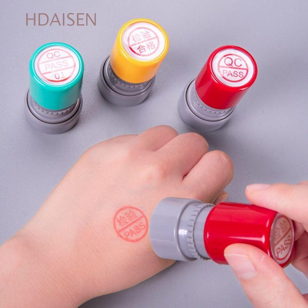 HDAISEN QA QC Inspect Stamp, Time-Inking Quality PASS Stamp, Portable OQC FQC IPQC Quality Inspectio