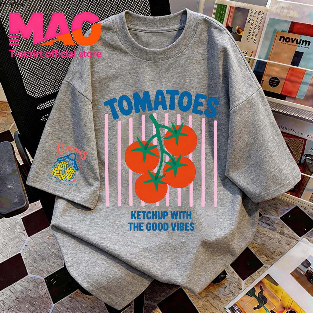 COD✅ (จัดส่งในกรุงเทพฯ) MAO Shop ❗️ เสื้อยืดลายพิมพ์สุดสนใจ สไตล์เกาหลี ผ้าฝ้ายคุณภาพดี ระบายอากาศได้ดี #TX05