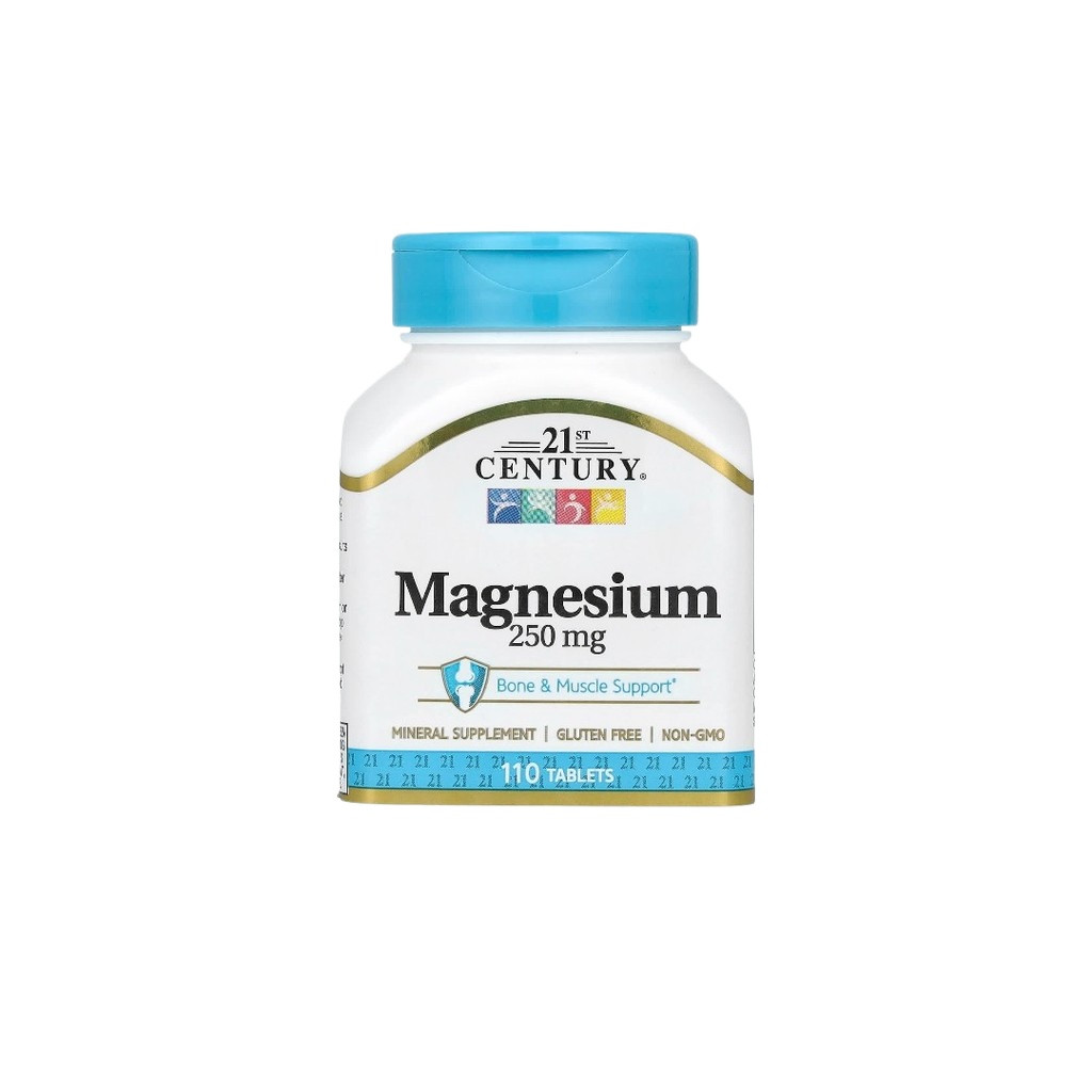 < พร้อมส่ง > 21st Century, Magnesium, 250 mg, 110 Tablets แมกนีเซียม