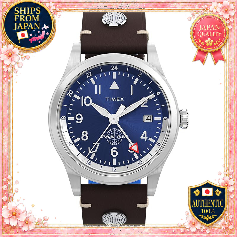 TIMEX Lab Watch Quartz 10 Bar Water Resistant Mineral Glass Navy Dial TW2W97300 Unisex