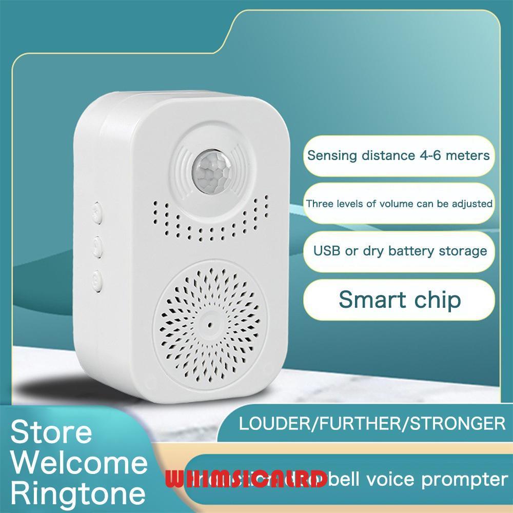 WHIMSICALRD PIR Motion Sensor สําหรับร้านค้าบริษัทไร้สายเตือนอินฟราเรดเครื่องตรวจจับยินดีต้อนรับอุปก