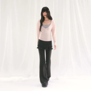 weekendhub ชุดเซ็ตสายเดี่ยว+เสื้อคลุมแดดคอวี บางเบา ฤดูร้อน