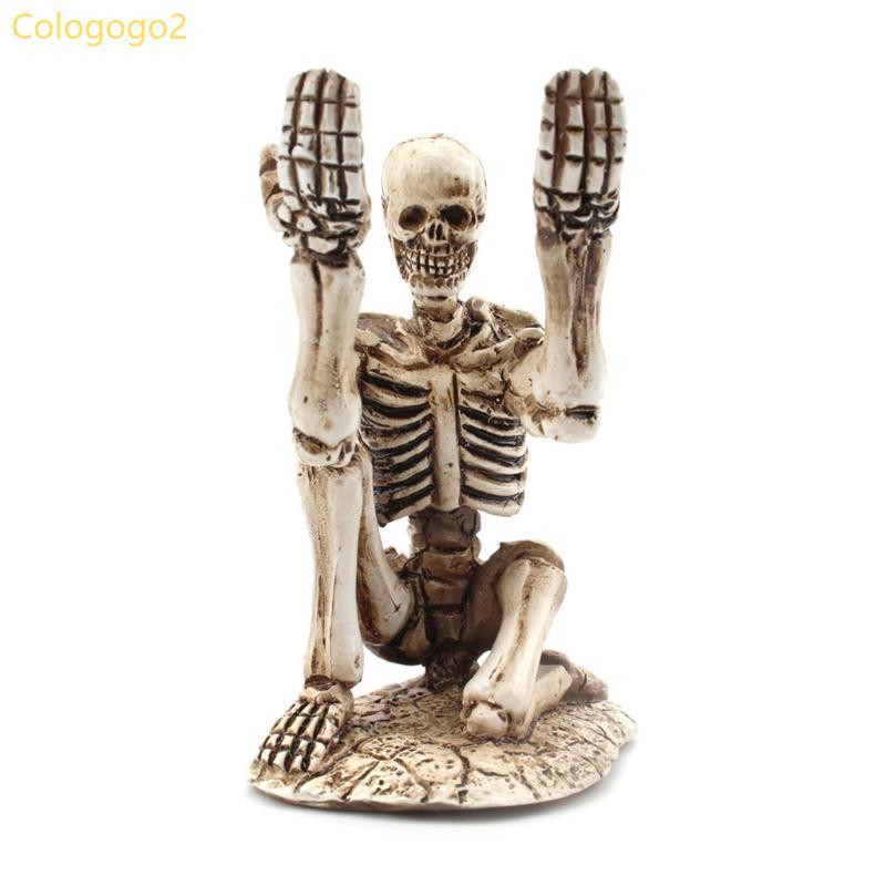 Cologogo2 Handmade Creative Skeleton Pencils Holders Rack สําหรับ Home D