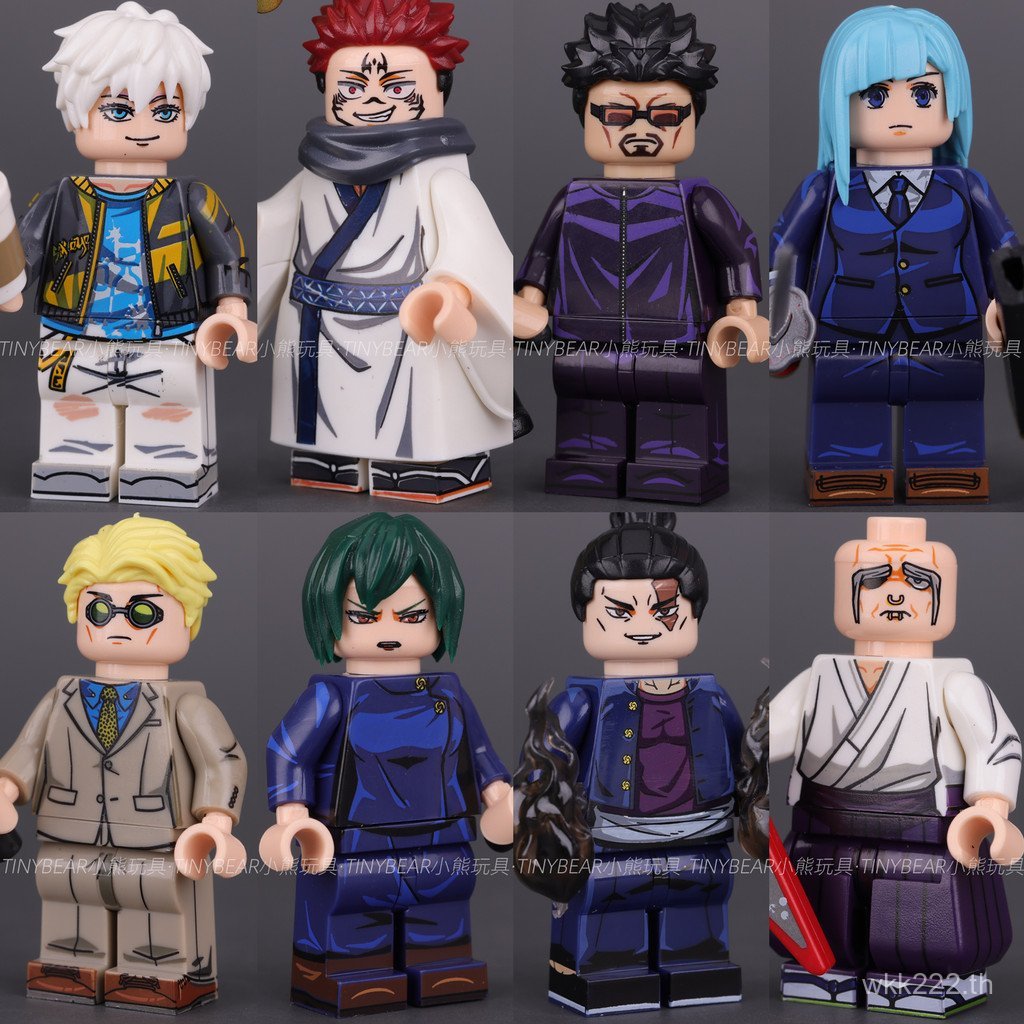 ในประเทศ Third-Party Spell Fighting Building Blocks Minifigures Wutiaowu สองด้าน Nuo Zenyuan Zhenyi 