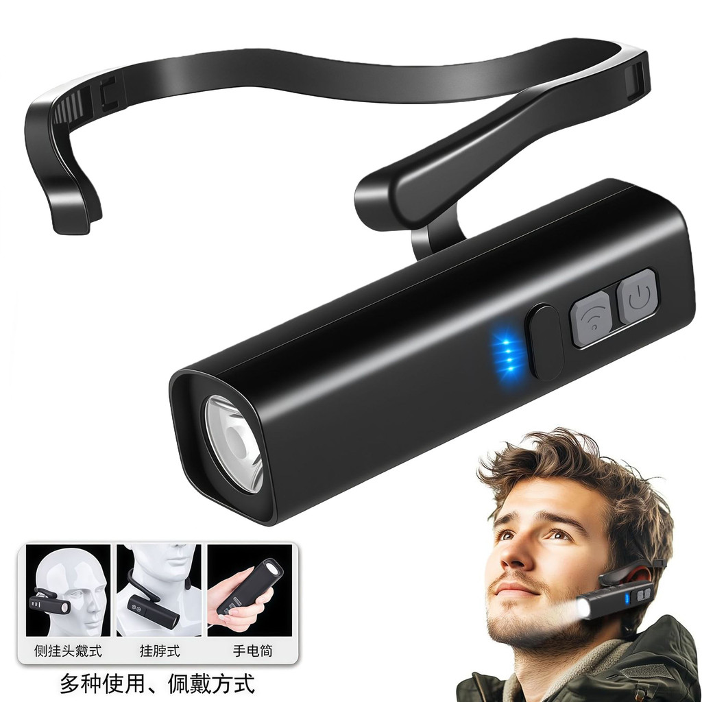 เหนี่ยวนําแสงที่แข็งแกร่งไฟหน้าอายุการใช้งานแบตเตอรี่ยาวนานตั้งแคมป์ไฟทํางานสนามกลางแจ้งโคมไฟคนงานเห