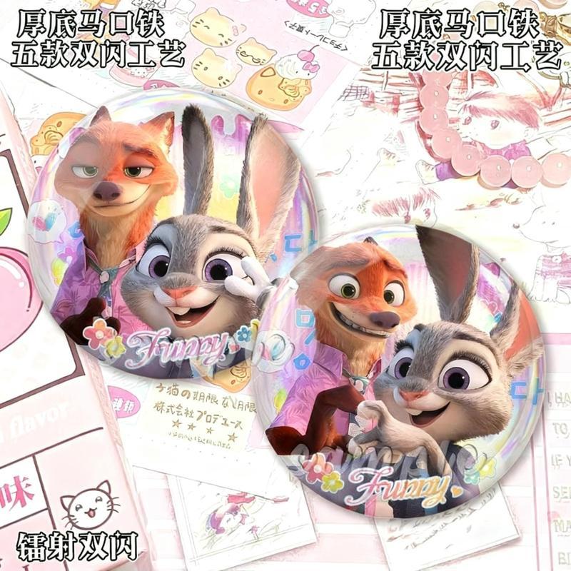 Zootopia Crazy Zootopia 2 Judy Nick Fan Peripheral Bar Chi Badge Valley Jewelry 12.8