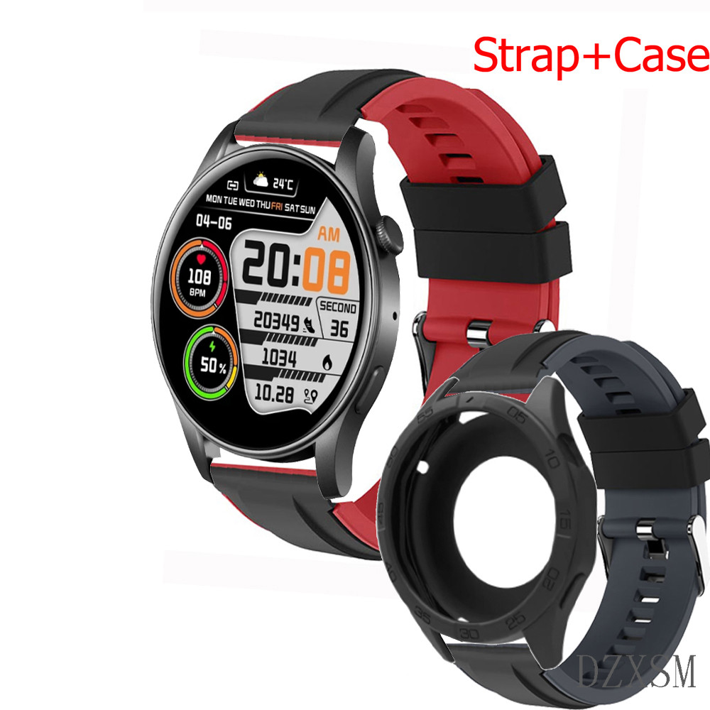 สําหรับ COLMI V73 กรณี + สายรัด Smart watch คลุมทั้งหมดกันชนป้องกัน COLMI V73 ซิลิโคนนุ่มกีฬา Band ผ