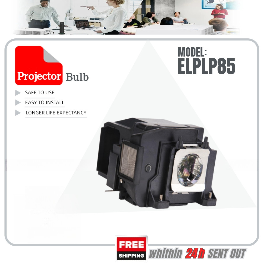 ELPLP85 โคมไฟโปรเจคเตอร์ Epson CH-TW6300 CH-TW6700W CH-TZ1000 EH-TW6600 EH-TW6700 EH-TW6800 Home Cin