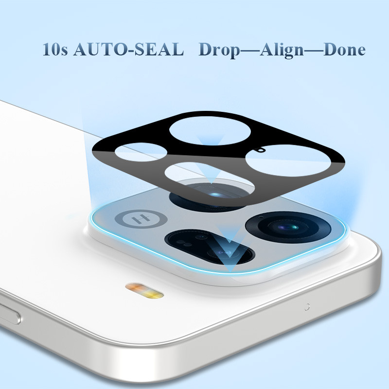 Lenuo & Lereach ตัวป้องกันเลนส์กล้องกันรอยขีดข่วนสําหรับ OPPO Find X9/X9 Pro HD กระจกนิรภัยใส 1-2 แพ็คติดตั้งง่าย - รูปที่ 4