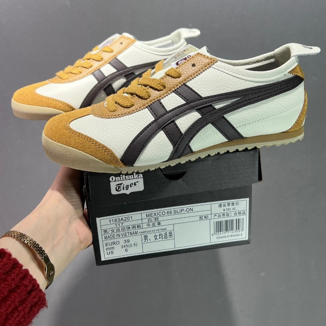 Onitsuka Tiger Mexico 66 รองเท้าวิ่งผู้ชายและผู้หญิง Onitsuka Mexico 66 รองเท้ากีฬา 1183A201-117 E1K