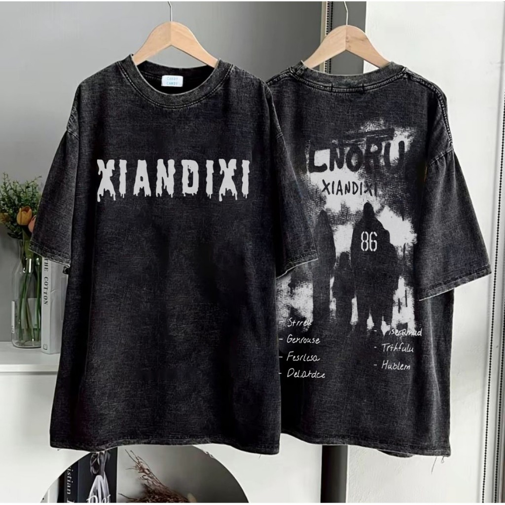 ไซส์ M-3XL เสื้อยืดฟอกสี ผ้าคอตตอน 100% ผ้าเนื้อนุ่ม ใส่สบาย เสื้อยืดผู้หญิง เสื้อยืดผู้ชาย ใส่ได้ทั้งชายและหญิง สกรีนลา ราคาถูก Shopee Lazada