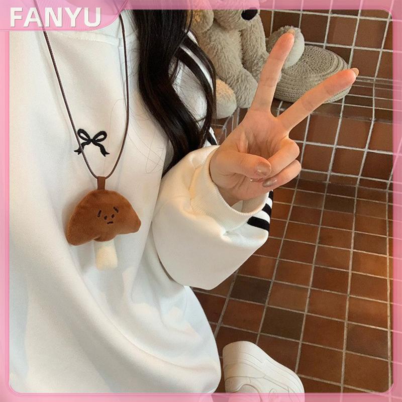 Sgl Kawaii ตลกครัวซองต์ขนมปัง Series จี้สร้อยคอผู้หญิงอเนกประสงค์ยาวสร้อยคอเครื่องประดับอุปกรณ์เสริม