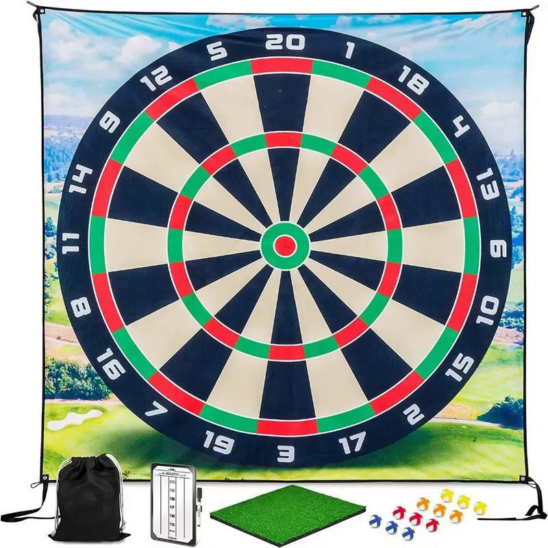 Golf Game Mat Golf Training Mat Kit Chipping Challenge Golf Game Set Golf Club Sports Equipment Reus