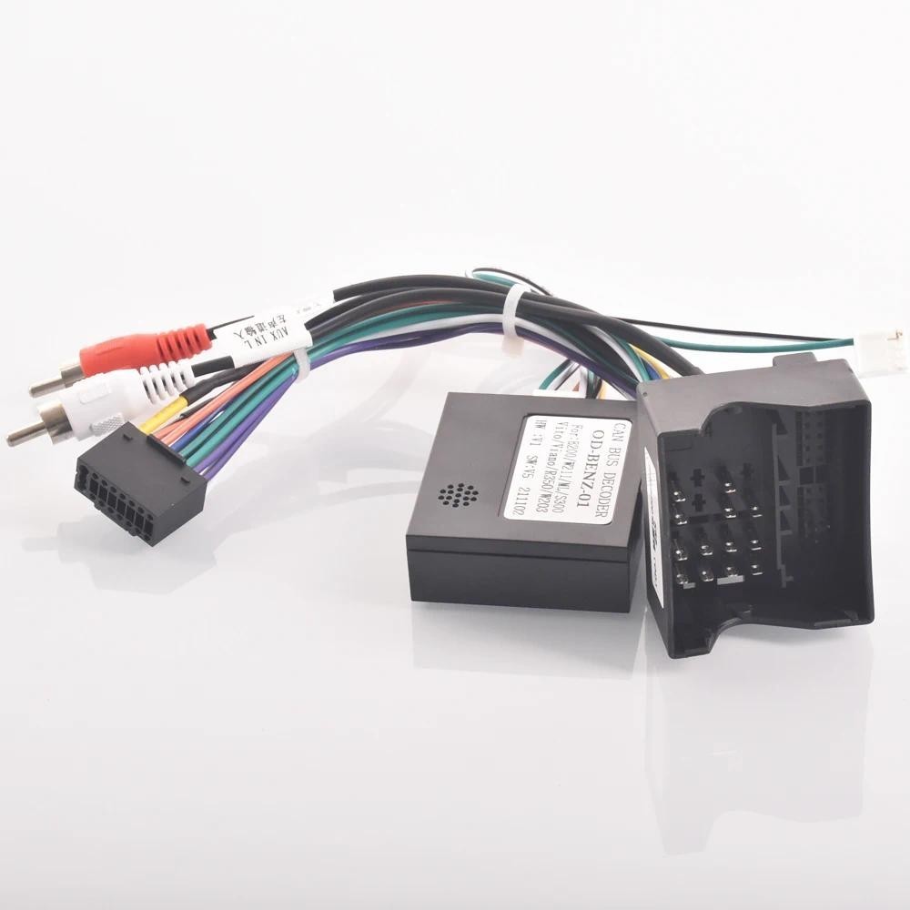 รถวิทยุสเตอริโอสายไฟอะแดปเตอร์ Android 16pin สําหรับ Mercedes benz W169 W176 W245 W246 W203 W209 W16