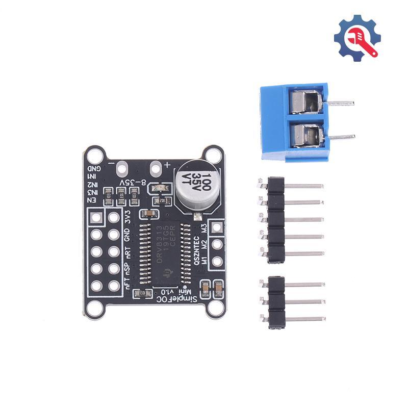 [AT] Simple FOC Mini DRV8313 โมดูล DC มอเตอร์แบบไม่มีแปรงบอร์ด SVPWM ควบคุม DC 8-35V TH