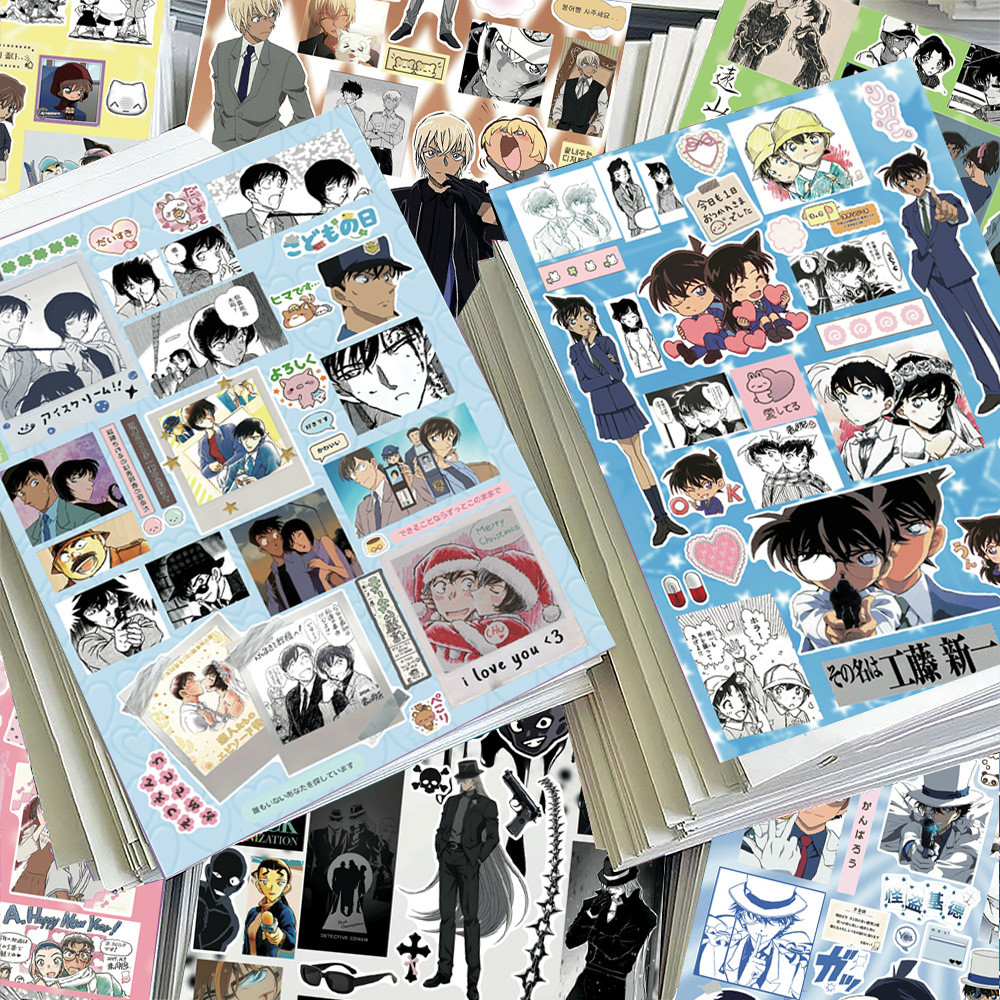 8 ชิ้นนักสืบ Conan Die-Cut สติกเกอร์ - อะนิเมะญี่ปุ่นตกแต่งกันน้ําสําหรับเคสโทรศัพท์ Collage หัตถกรรม