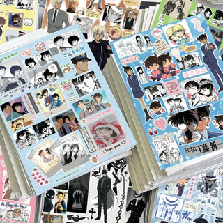 8 ชิ้นนักสืบ Conan Die-Cut สติกเกอร์ - อะนิเมะญี่ปุ่นตกแต่งกันน้ําสําหรับเคสโทรศัพท์ Collage หัตถกรรม