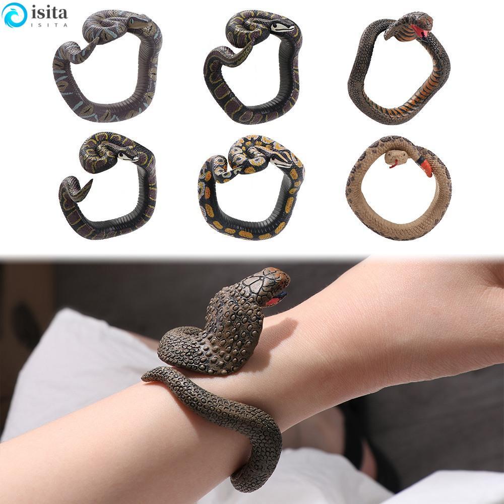 ISITA Snake Tricky Toys Punk Creative Animal Model Python Cobra Simulation Snake