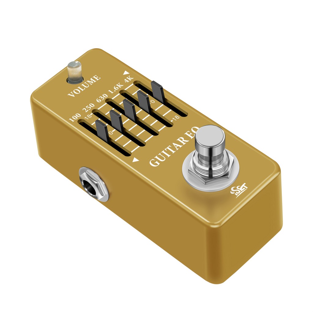 ISET EQ กีตาร์ Equalizer Effect Pedal 3-Band EQ Pedal สําหรับกีตาร์ไฟฟ้า True Bypass กีตาร์อุปกรณ์เส