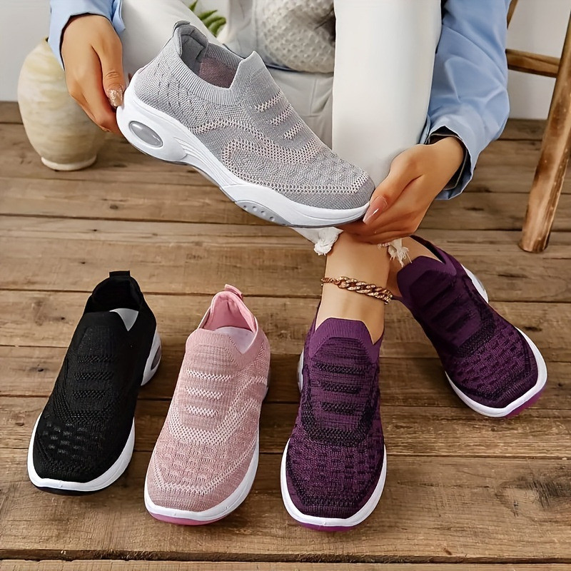 รองเท้าผู้หญิงผู้หญิง 2025 รองเท้าผู้หญิงรองเท้า Soft-Soled Air Cushion รองเท้า Breathable Casual กี