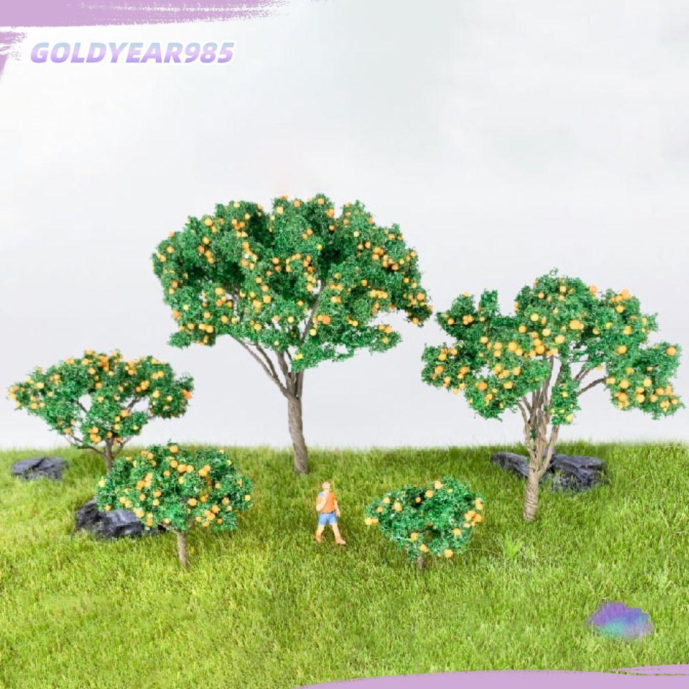 ทอง985ไม้ผลขนาดเล็ก,เหมือนจริงสวนนางฟ้าจําลองต้นไม้หุ่น,รถไฟ ทําเอง รางรถไฟสงครามเกมตกแต่งโต๊ะทรายเค