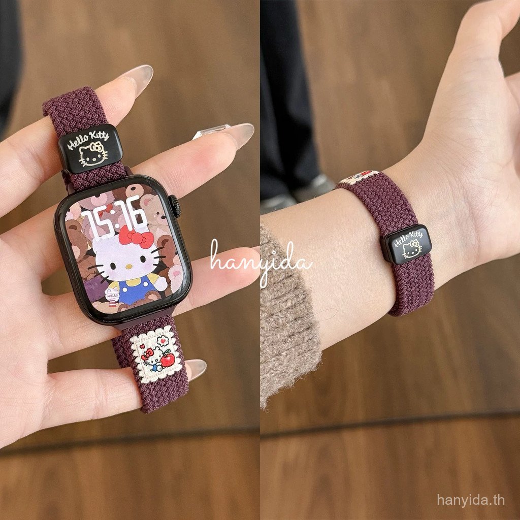 น่ารัก KT Cat แม่เหล็กไนลอนสําหรับนาฬิกา Xiaomi Redmi 3 5 Active Redmi Watch 6 สมาร์ทวอท์ช Redmi นาฬิกา 5 Lite สร้อยข้อมือ