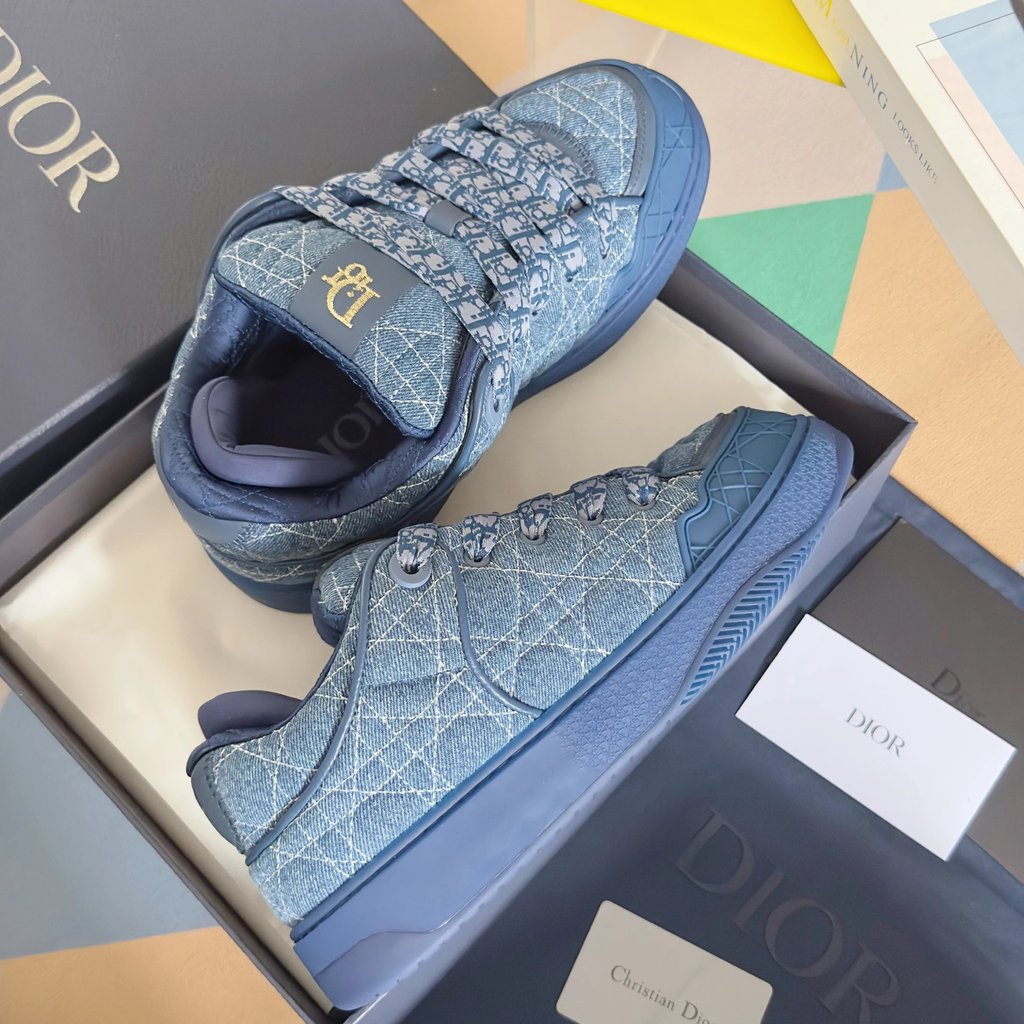 [เกรด Daigou] รองเท้าขนมปัง Dior diorB9S รองเท้าขนมปัง b9s Series Dior B9S Dior b9s รองเท้ากีฬาลําลอ