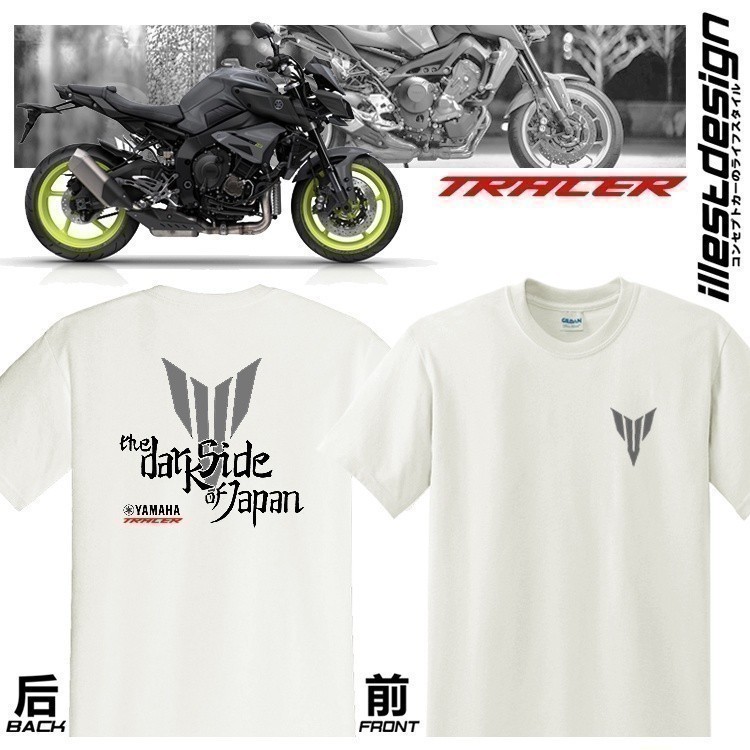 2025 23 fashion Moto Tees : Yamaha MT Series Design เสื้อยืดสีขาว MT15 MT25 MT03 MT07 MT09 MT10 TRAC