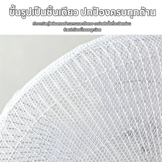 ตาข่ายคลุมพัดลม ตาข่ายครอบพัดลมป้องกันฝุ่น ที่ครอบพัดลมกันแหย่นิ้วสำหรับบ้านมีเด็ก ขนาด 16 นิ้ว ใช้งานได้นาน ไม่ขาดง่าย