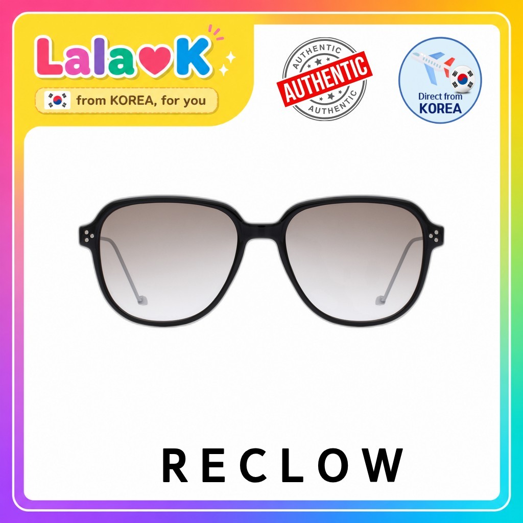 [รับช้า] แว่นกันแดด JUWON BLACK / แว่นกันแดดเกาหลี / กรอบโอเวอร์ไซส์ / ของแท้ 100% by Lala❤เค