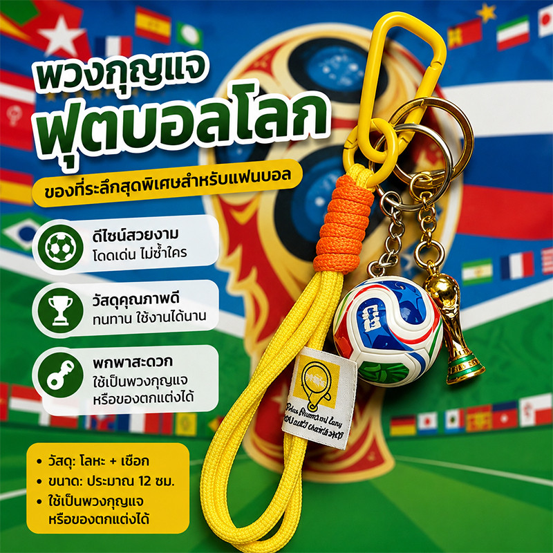 FIFA World Cup 2026 Trophy พวงกุญแจลูกฟุตบอลกระเป๋าจี้กีฬาของที่ระลึกของขวัญสร้างสรรค์สําหรับแฟน ของขวัญให้เพื่อน