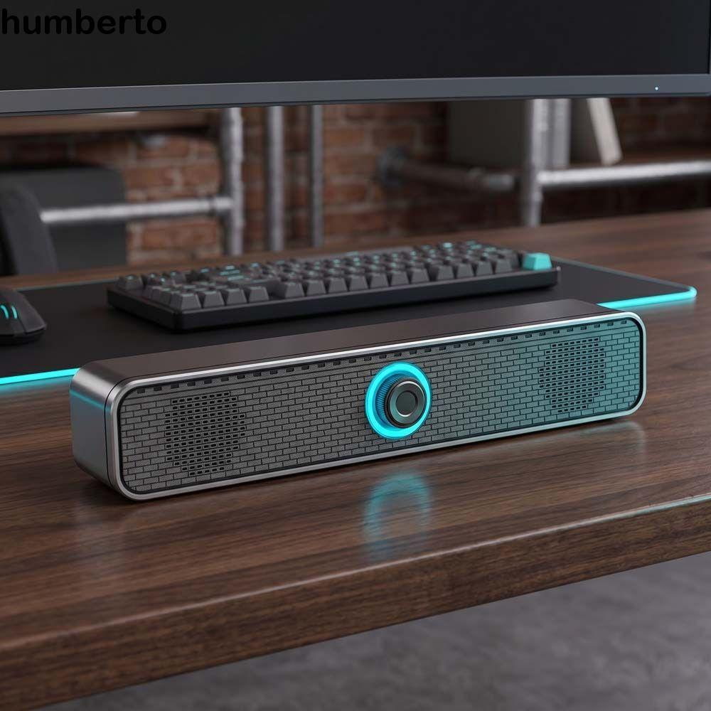 HUMBERTO Soundbar Speaker, Surround Audio Home Theater PC Soundbar, Surround Sound USB Powered Wired