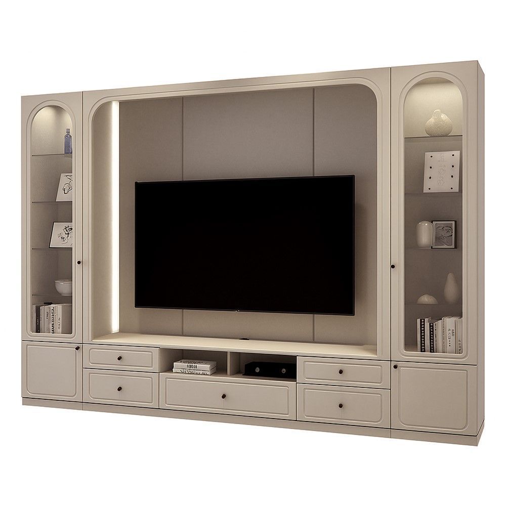 INDEX LIVING MALL ชุดโฮมเอ็นเตอร์เทนเมนท์ รุ่นซีรีน ขนาด 320 ซม. - สีเบจ