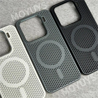 สําหรับ Vivo iQOO 15R iQOO Z11 Turbo สําหรับ MagSafe Magnetic Cooling รังผึ้งตาข่ายป้องกันโทรศัพท์ฝาหลังกันชนกันกระแทก