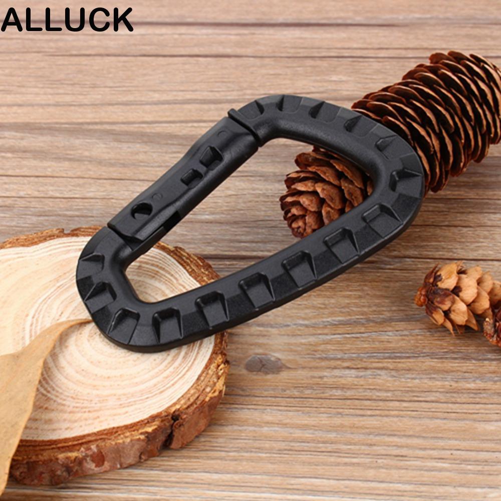 ALLUCK 16 ชิ้น Carabiner, Mini Heavy Duty D Shape Buckle, Duarble Light Weight D Rings Camping