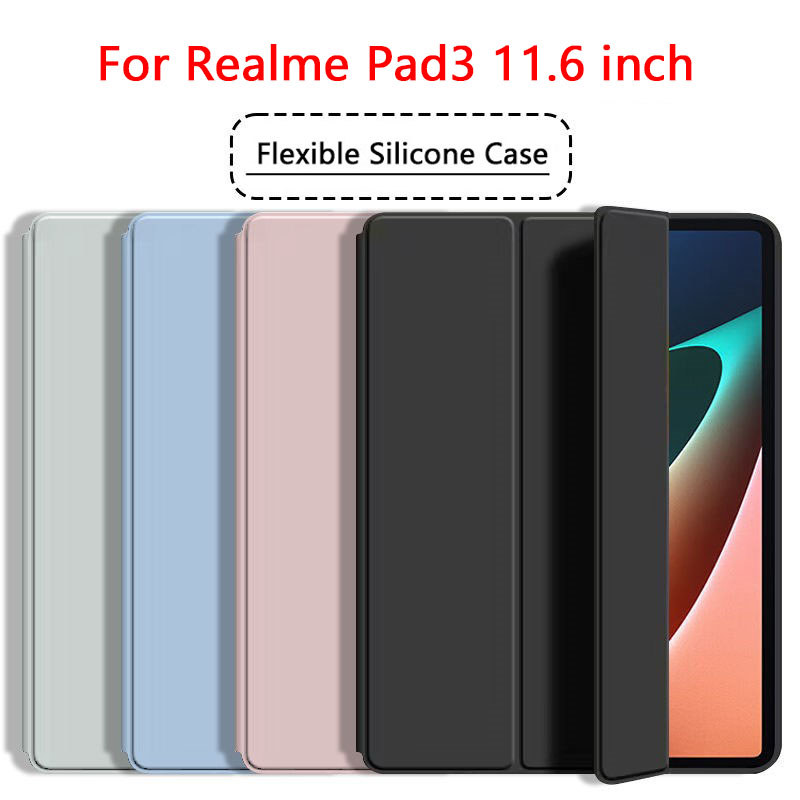 เคสฝาครอบ ซิลิโคน สำหรับ Realme Pad 3 11.6 นิ้ว 2026 พร้อมรางปากกา For Pad3 11.6 inch 050