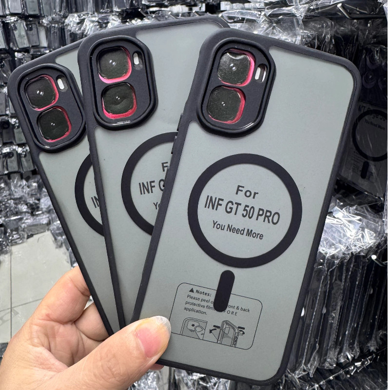 สําหรับ Infinix GT50 Pro กรณีหรูหราผิวรู้สึก Matte PC Hard แม่เหล็กฝาครอบโทรศัพท์สําหรับ INFINIX GT50 Pro