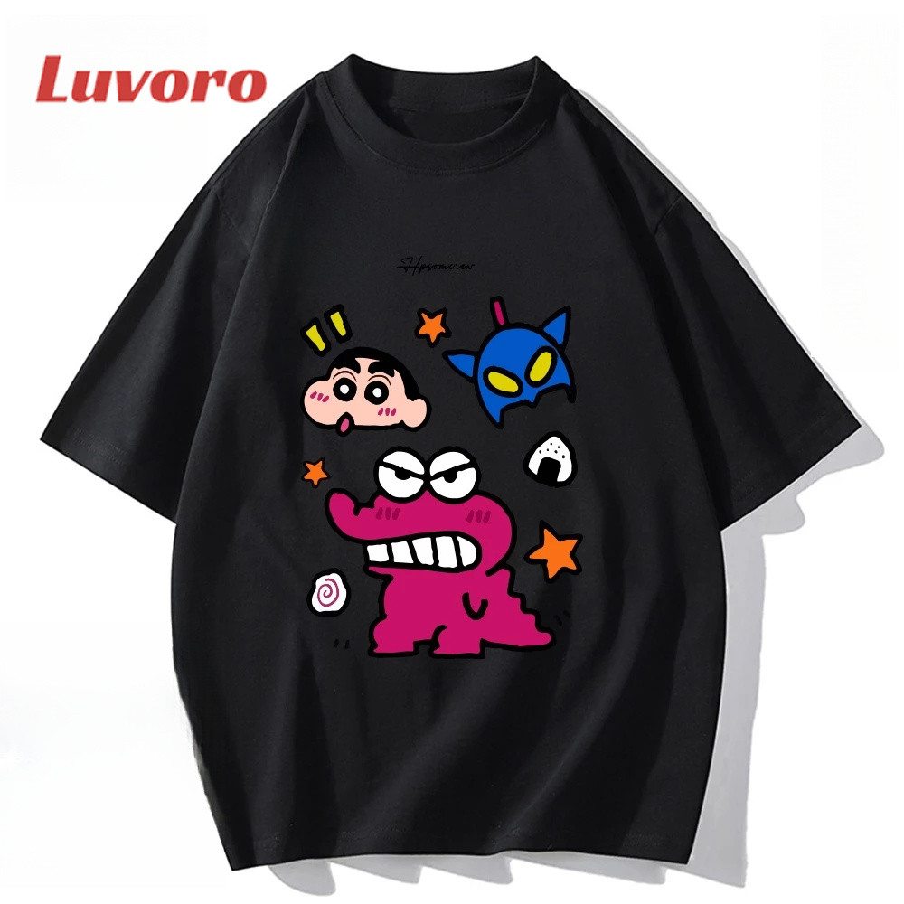 (ผ้าฝ้าย 100%)Luvoro oversize unisex รูปที่ 2
