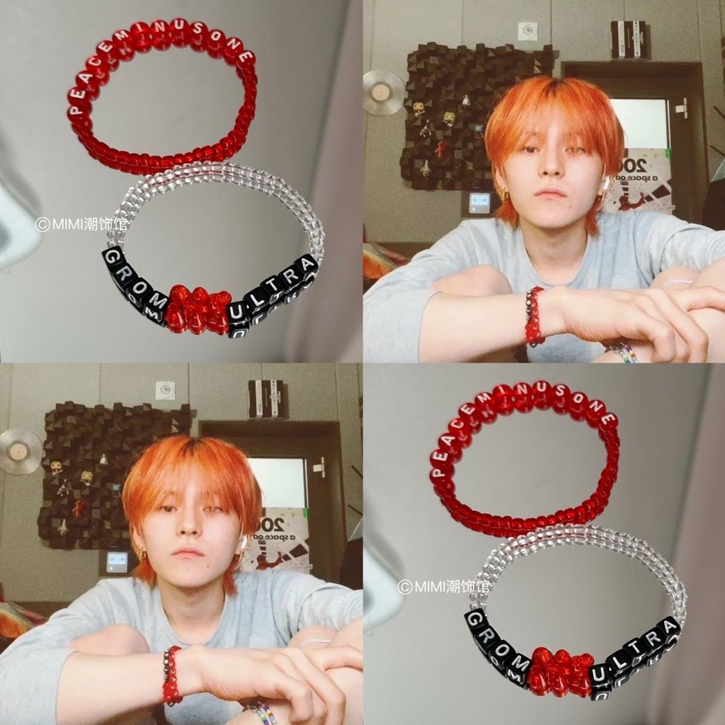 Yoshi Kimmoto yoshi yoshi Red Letter สร้อยข้อมือลูกปัด TREASURE สร้อยข้อมือผู้ชายผู้หญิง DS250519