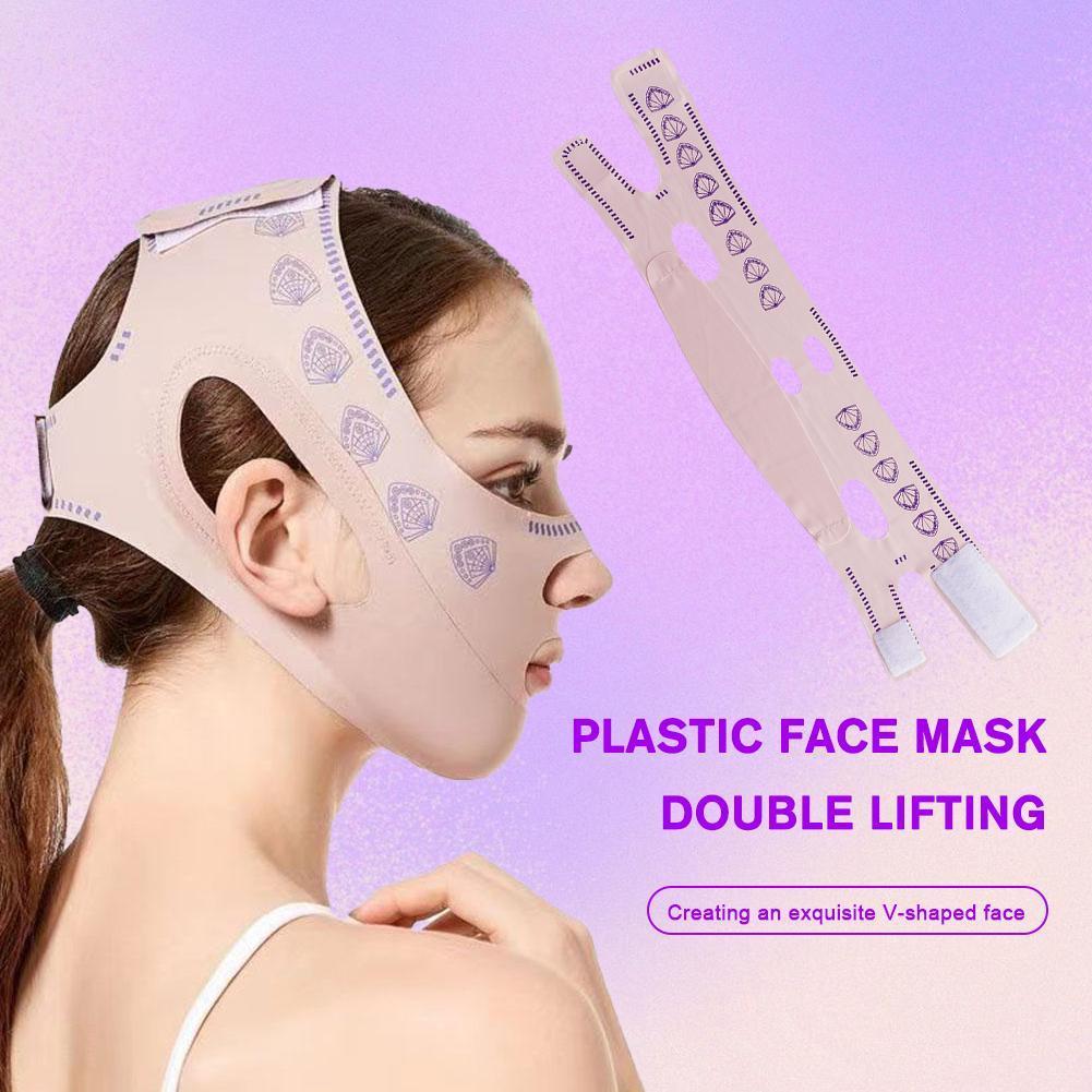 codsoug Double-layer Compression Face Shaping Bandage Lifting และ Firming Bandage สําหรับ K7w5