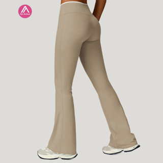 กางเกงออกกำลังกายแบบ flare สำหรับโยคะและพิลาทัส ด้วยเทคโนโลย…