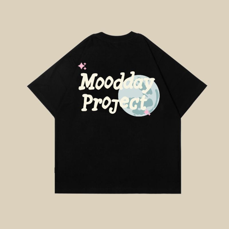 เสื้อยืด OVERSIZE MOODDAY PROJECT เสื้อยืด OVERSIZE สีดํา