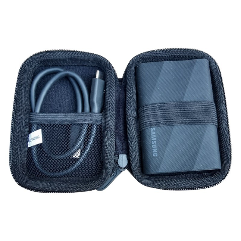 เหมาะสําหรับ Samsung T9 Solid State ฮาร์ดไดรฟ์มือถือกระเป๋าเก็บของ T7 Shield Solid State Drive Mini 