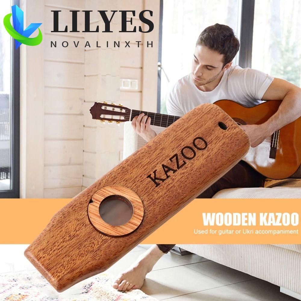 LILYES ไม้ Kazoo, ไม้พร้อมเชือกเส้นเล็กน้ําหนักเบารองรับ Kazoo, Professional Perforce Instruments ที