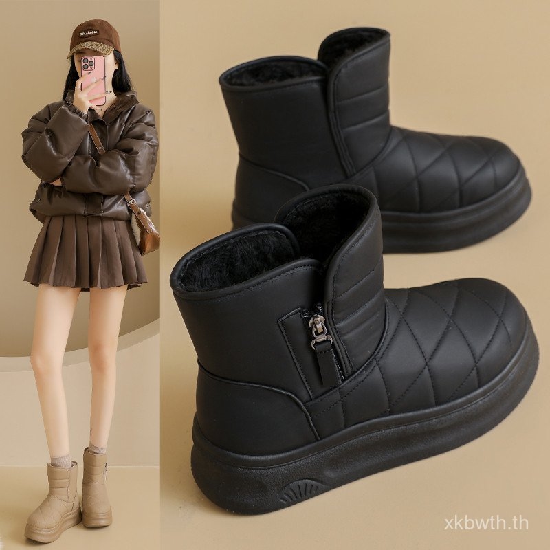 Focus รองเท้าผู้หญิง Winter New Style Fleece-Fle