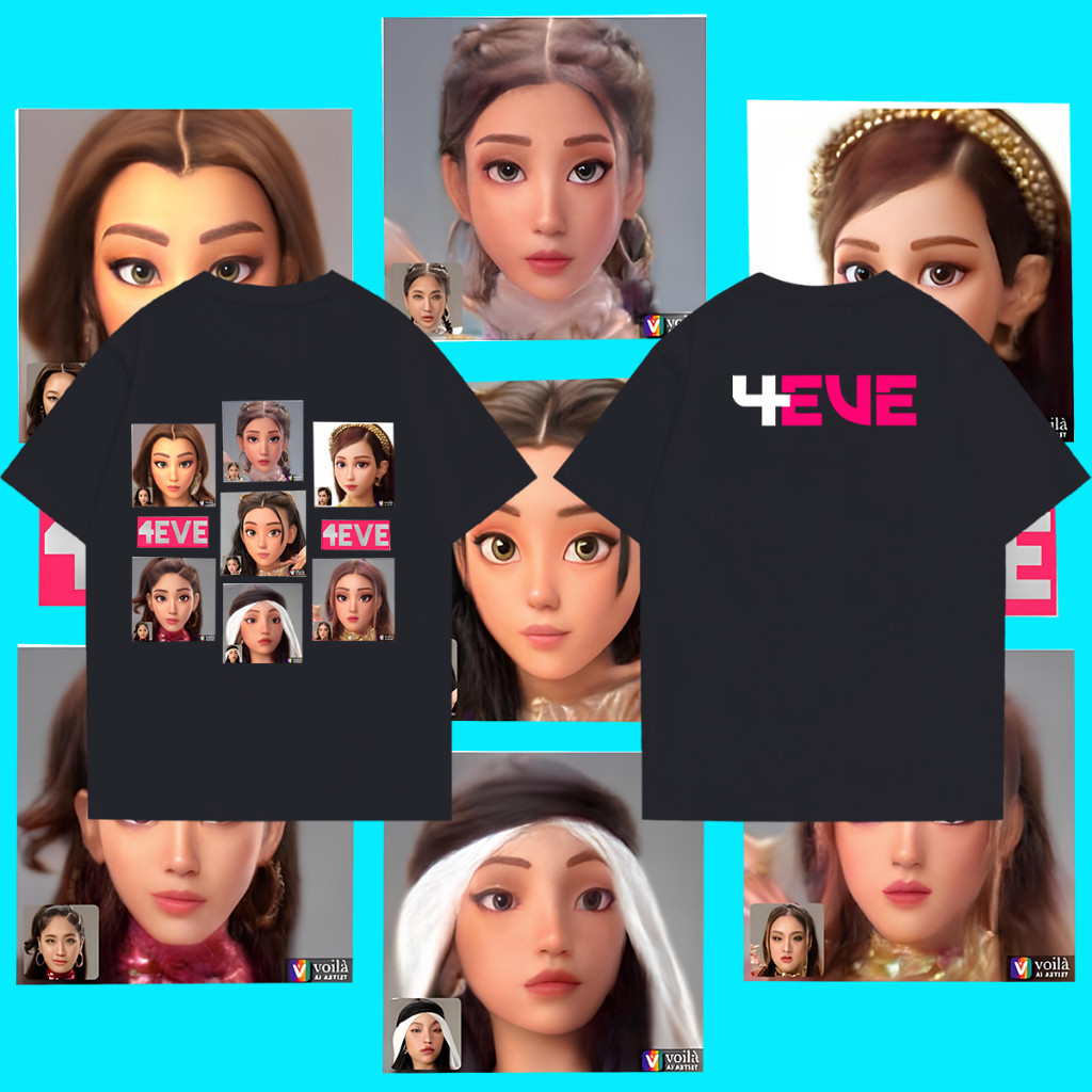 ⛳ เสื้อ 4EVE เสื้อยืดแฟนคลับเกิร์ลกรุ๊ป S-5XL