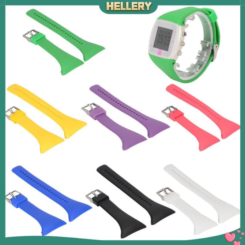 [HelleryTH] สายนาฬิกาซิลิโคนอ่อนสําหรับ Polar FT4 FT7 Heart Rate Monitor สีดํา